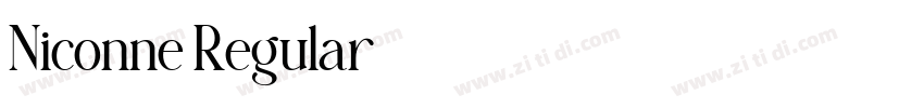 Niconne Regular字体转换